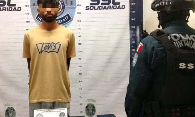 Policía de Solidaridad detiene a sospechoso con varias drogas en la Colonia Ejidal