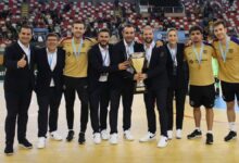 El staff técnico, con la Supercopa