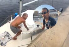 VIDEO: Sujeto se vuelve viral por negarse a abandonar su bote, revelan su oscuro historial criminal