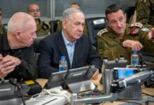 20/07/2024 Benjamin Netanyahu, Yoav Gallant y Herzi Halevi durante el bombardeo israelí sobre el puerto yemení de Hodeida