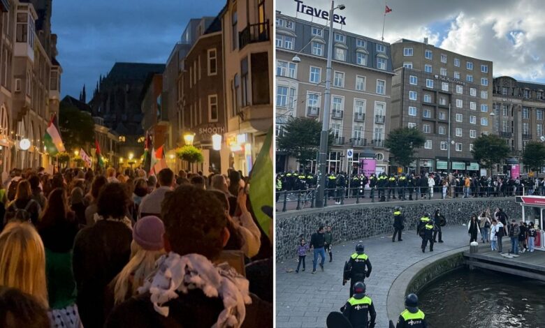 Las tensiones en Ámsterdam por protestas estudiantiles se polarizan por la Guerra en Gaza