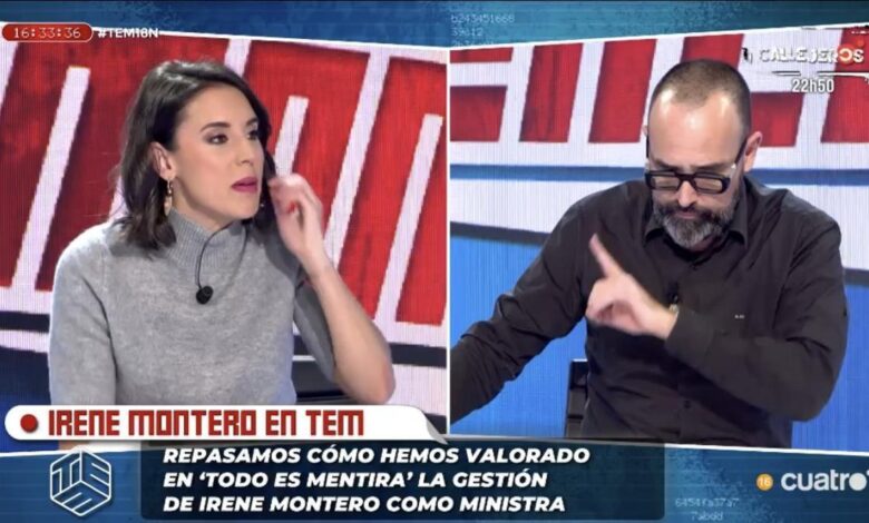 Irene Montero y Risto Mejide.