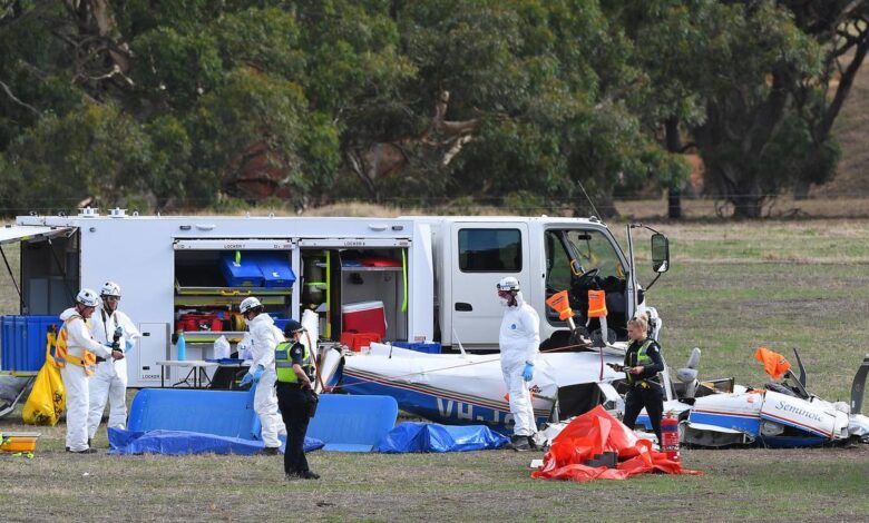 Archivo - Imagen de archivo de un accidente de avioneta.