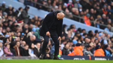 Pep Guardiola, en el duelo ante el Everton