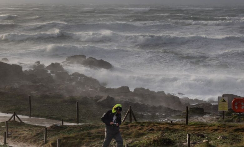 Aviones sacudidos, árboles caídos y un derby suspendido: estos son los estragos de la tormenta Darragh en el Reino Unido