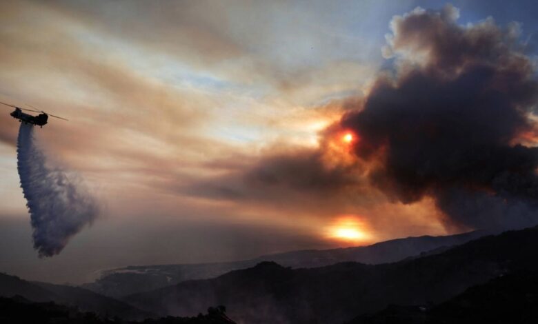 Fuerte incendio forestal obliga a evacuar a más de 20 mil personas | FOTOS