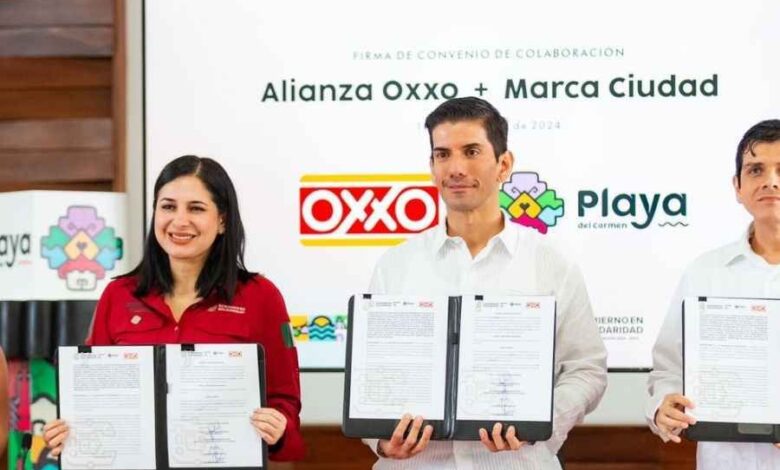 Gobierno de Solidaridad y tiendas Oxxo suman esfuerzos para promocionar la marca Ciudad Playa del Carmen