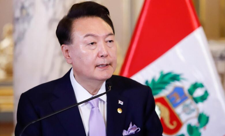 El presidente de Corea del Sur, Yoon Suk-yeol, en una foto de archivo.