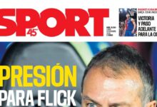 La portada SPORT de hoy, lunes 23/12