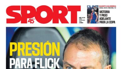 La portada SPORT de hoy, lunes 23/12