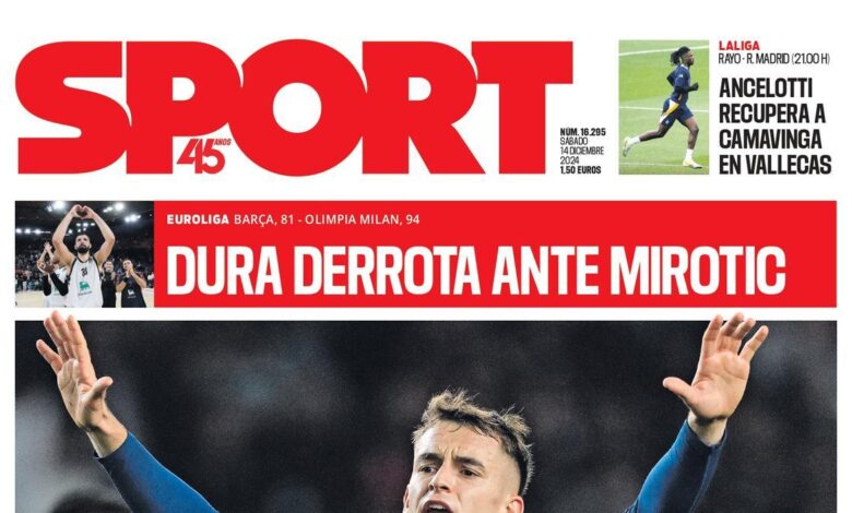 La portada de SPORT de hoy