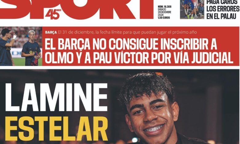 La portada de SPORT de este sábado