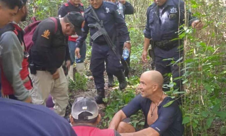 Localizan con vida a canadiense extraviado en la selva de Kantunilkín