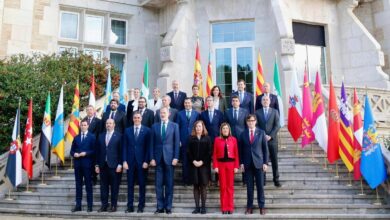 Foto de grupo de todos los presidentes en el Palacio de la Magdalena (Santander)