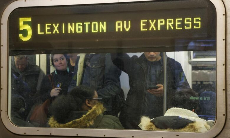 Imagen de un vagón del metro de Nueva York.