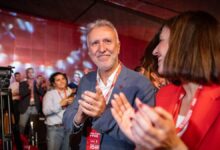 Ángel Víctor Torres, el sábado en el Congreso del PSOE de Canarias.