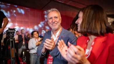 Ángel Víctor Torres, el sábado en el Congreso del PSOE de Canarias.