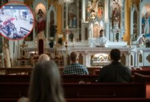 Captan a delincuente robando a feligreses en una iglesia mientras rezan