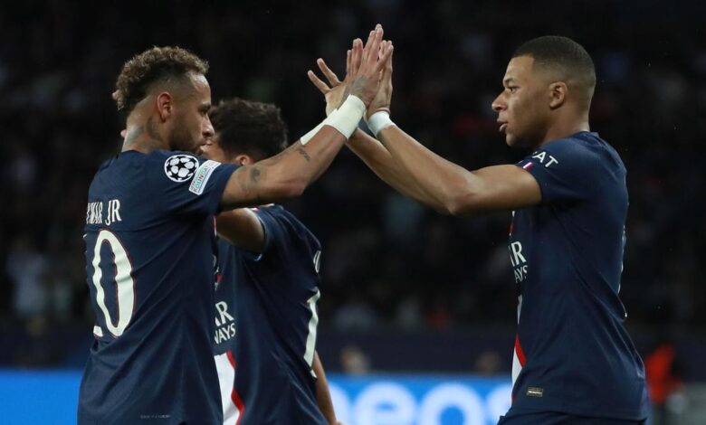 Neymar y Mbappé, en el PSG