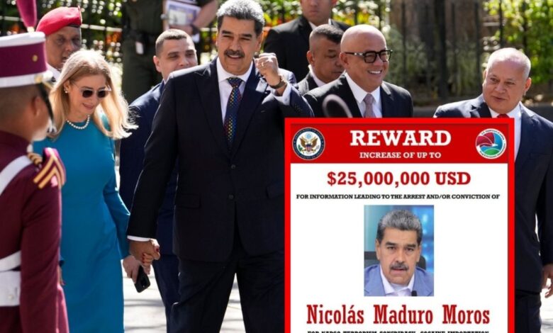 Departamento de Estado de EU ofrece 25 millones de dólares por capturar a Nicolás Maduro