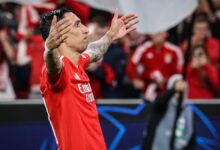 Di María celebrando su gol de penalti ante el Atlético de Madrid