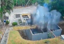 Muere trabajador tras explosión de planta tratadora de agua, así fue el momento exacto de la tragedia | VIDEO