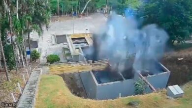 Muere trabajador tras explosión de planta tratadora de agua, así fue el momento exacto de la tragedia | VIDEO