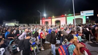 Parte caravana migrante de Tapachula, Chiapas