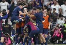 Así celebraron el gol de Raphinha en la final de la Supercopa