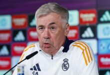 Carlo Ancelotti, entrenador del Real Madrid, en rueda de prensa