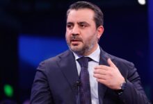 El ministro de Exteriores de Siria, Asaad Hassan al Shaibani, el pasado miércoles en el Foro de Davos.