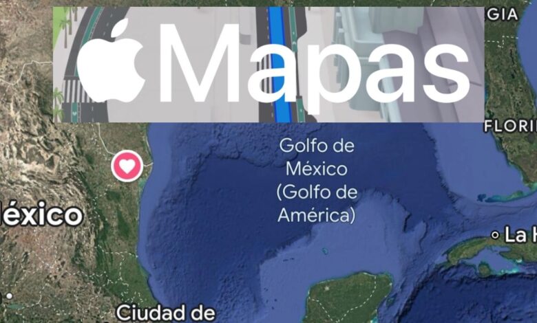 Apple también cambia el Golfo de México por "Golfo de América" en su app de Mapas