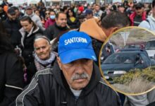 Así fue el caos de las 7 mil personas que huyeron del enjambre sísmico que sigue en Santorini | VIDEOS