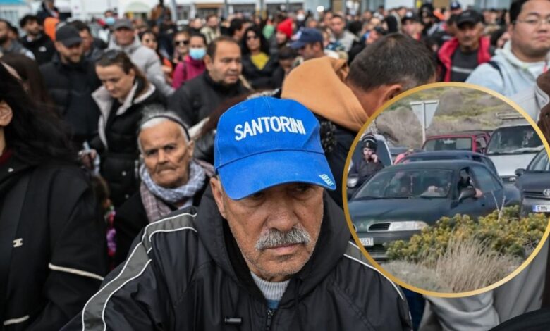 Así fue el caos de las 7 mil personas que huyeron del enjambre sísmico que sigue en Santorini | VIDEOS