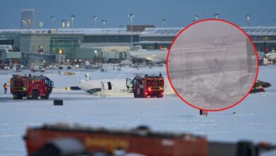 Así fue el momento exacto en que avión de Delta Airlines se accidentó en Toronto | VIDEOS