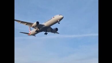 Avión de American Airlines aterriza en Roma por presunta amenaza de bomba; se dirigía a Nueva Delhi | VIDEO