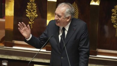 El primer ministro francés, François Bayrou, en la Asamblea Nacional.