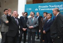 Emiliano García-Page, esta mañana durante el fallo del Premio Nacional de Tauromaquia en Toledo.