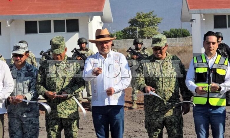 Inauguran cuartel militar en tianguis limonero en Apatzingán