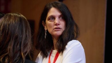 Pilar Sánchez Acera, en el congreso del PSOE de Madrid.