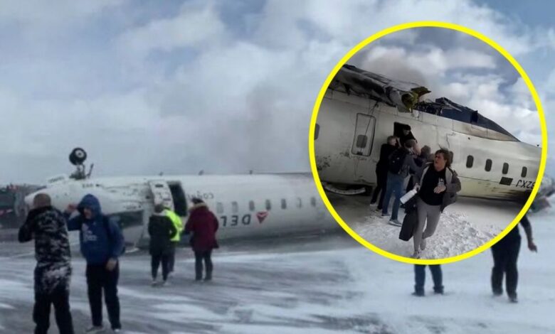 Sobrevivientes del accidente Delta Airlines relatan el horror que vivieron dentro del avión: "Terminamos boca abajo"