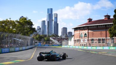 Fernando Alonso, al volante del Aston Martin el pasado año en Australia