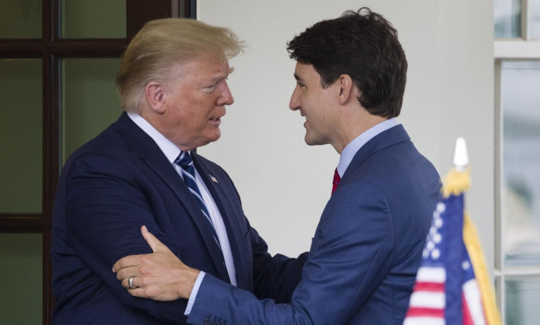 Donald Trump también suspende los aranceles con Canadá hasta abril y Trudeau detiene represalias