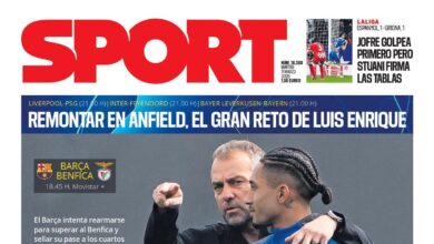 Esta es la portada de SPORT de hoy martes, 11 de marzo de 2025