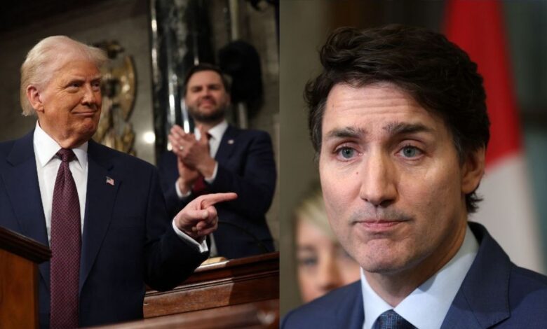 Llamada entre Donald Trump y Justin Trudeau sobre aranceles termina sin acuerdos