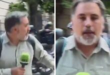 Periodista es casi alcanzado por una bala, durante manifestaciones en Argentina