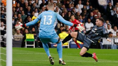 Lunin fue titular en el Bernabéu ante el Rayo Vallecano